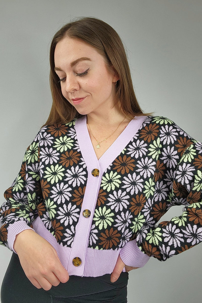 Daisy Jacquard Cardigan - SALE