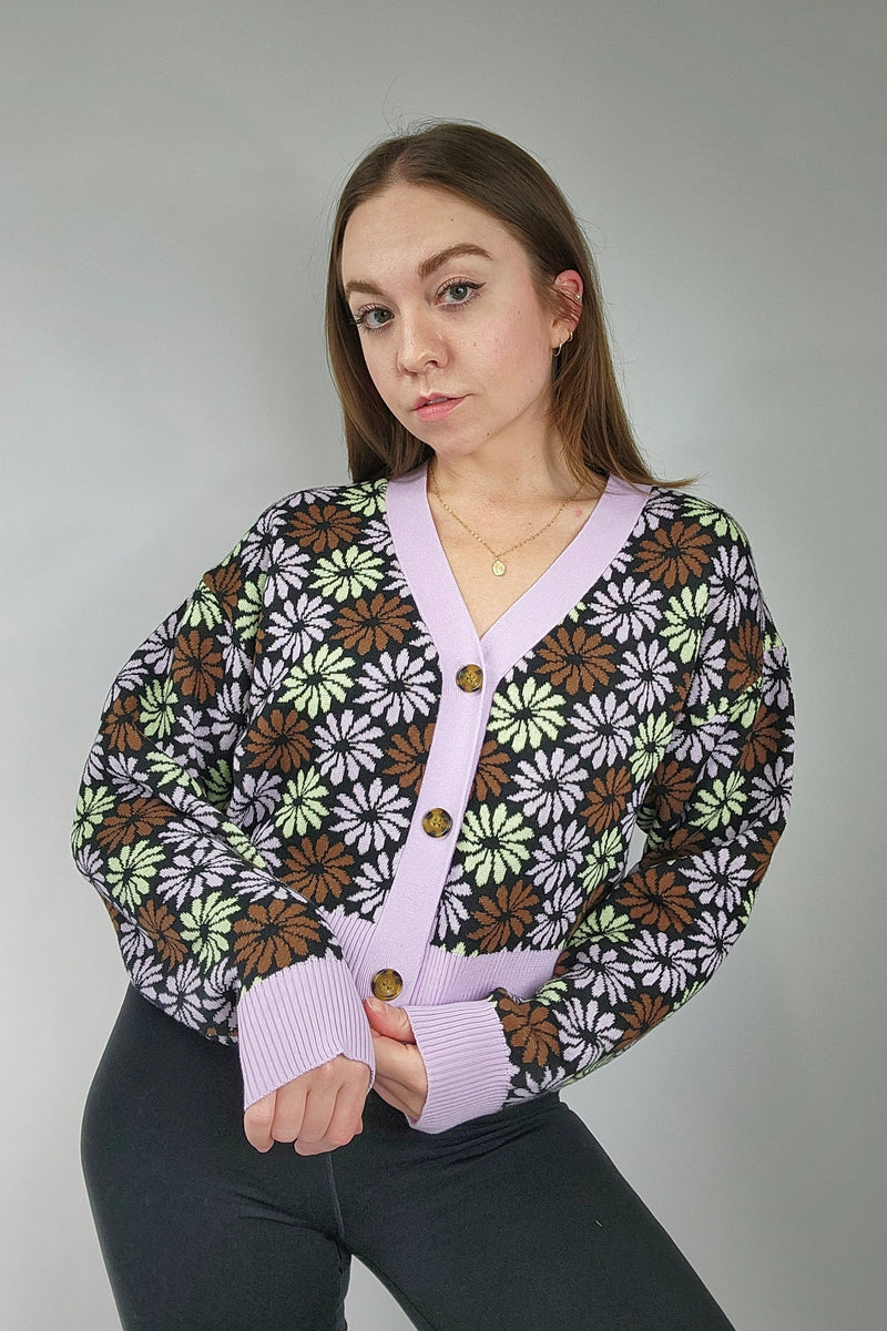 Daisy Jacquard Cardigan - SALE