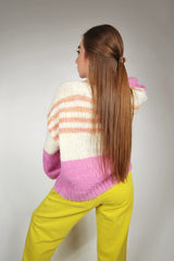Sweet Stripes Open Cardigan Sweater