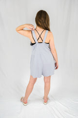 Relaxed Organic Cotton Knit Romper - SALE - Ellekin 