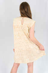 Extended Shoulder Babydoll Knit Dress